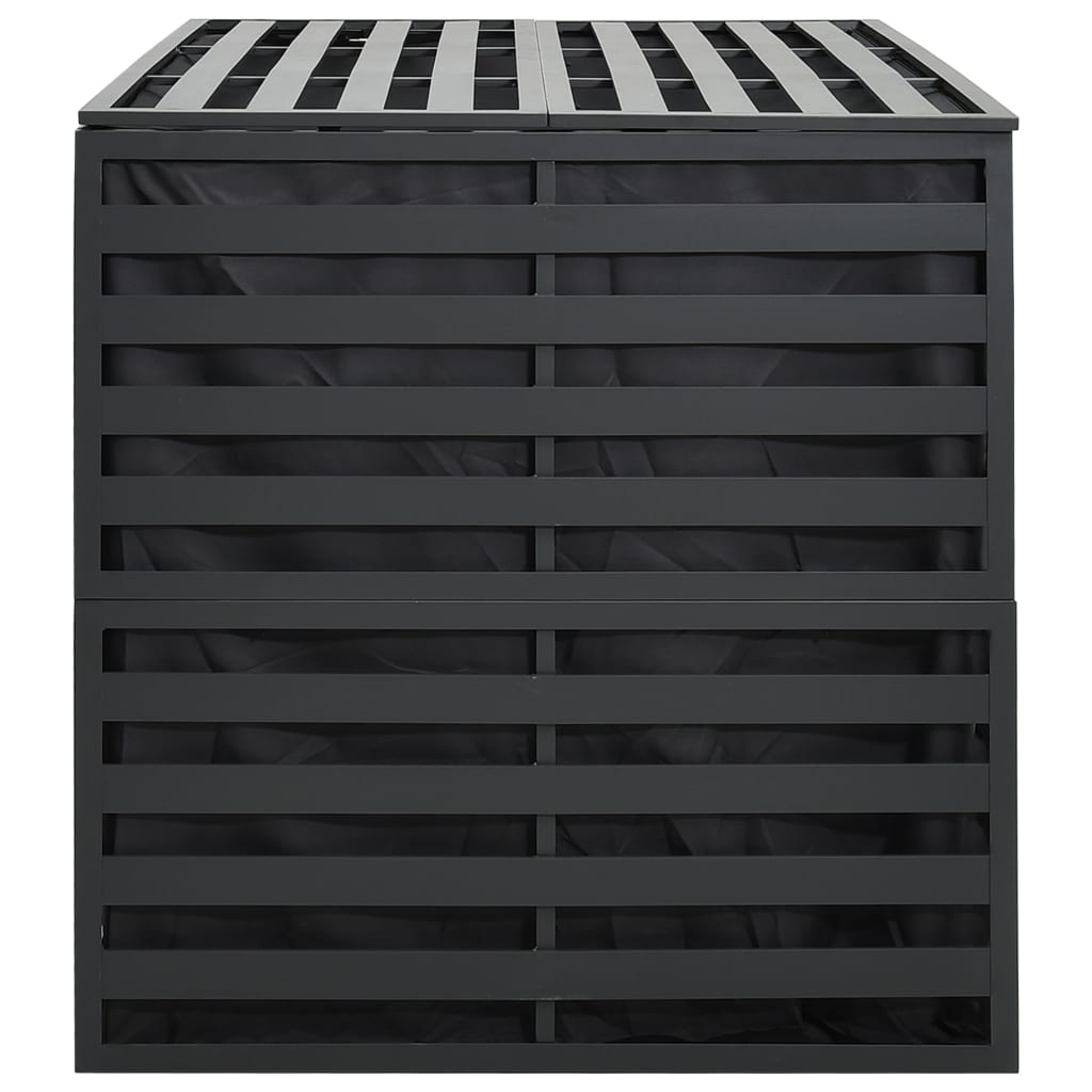 vidaXL Garden Storage Box Aluminium 150x100x100 cm Anthracite
