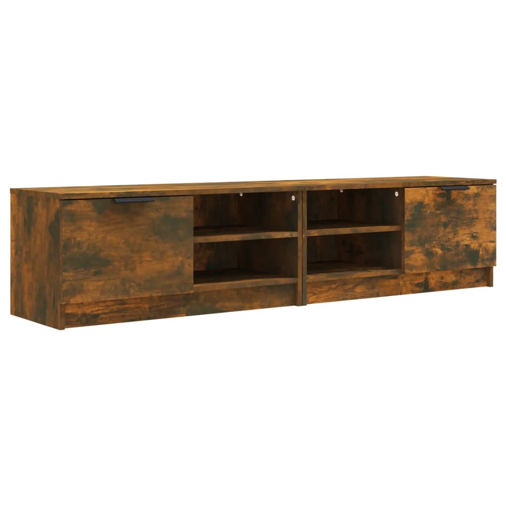 vidaXL TV Cabinets 2 pcs Smoked Oak 80x35x36.5 cm Engineered Wood