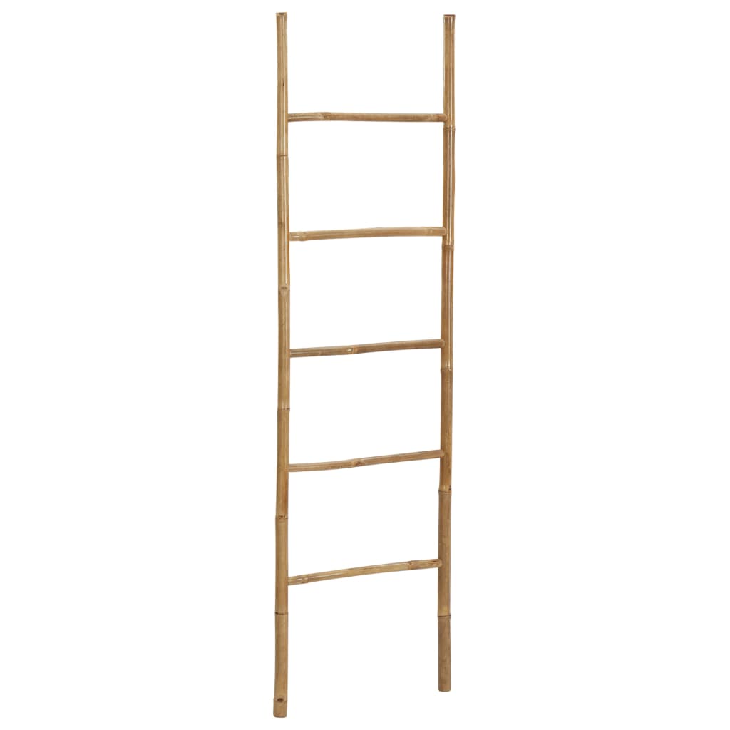 vidaXL Towel Ladder with 5 Rungs 170 cm Bamboo