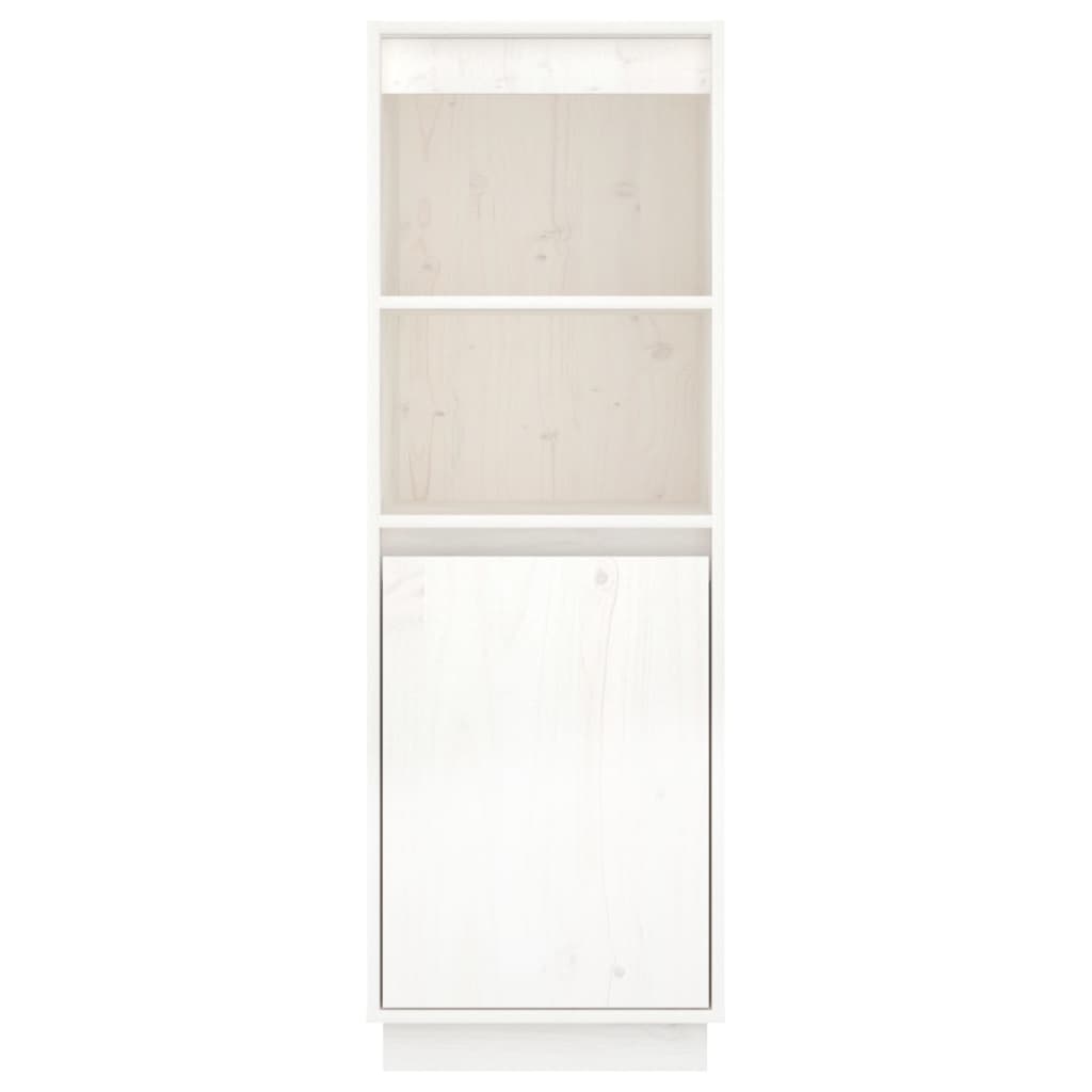 vidaXL Highboard White 37x34x110 cm Solid Wood Pine