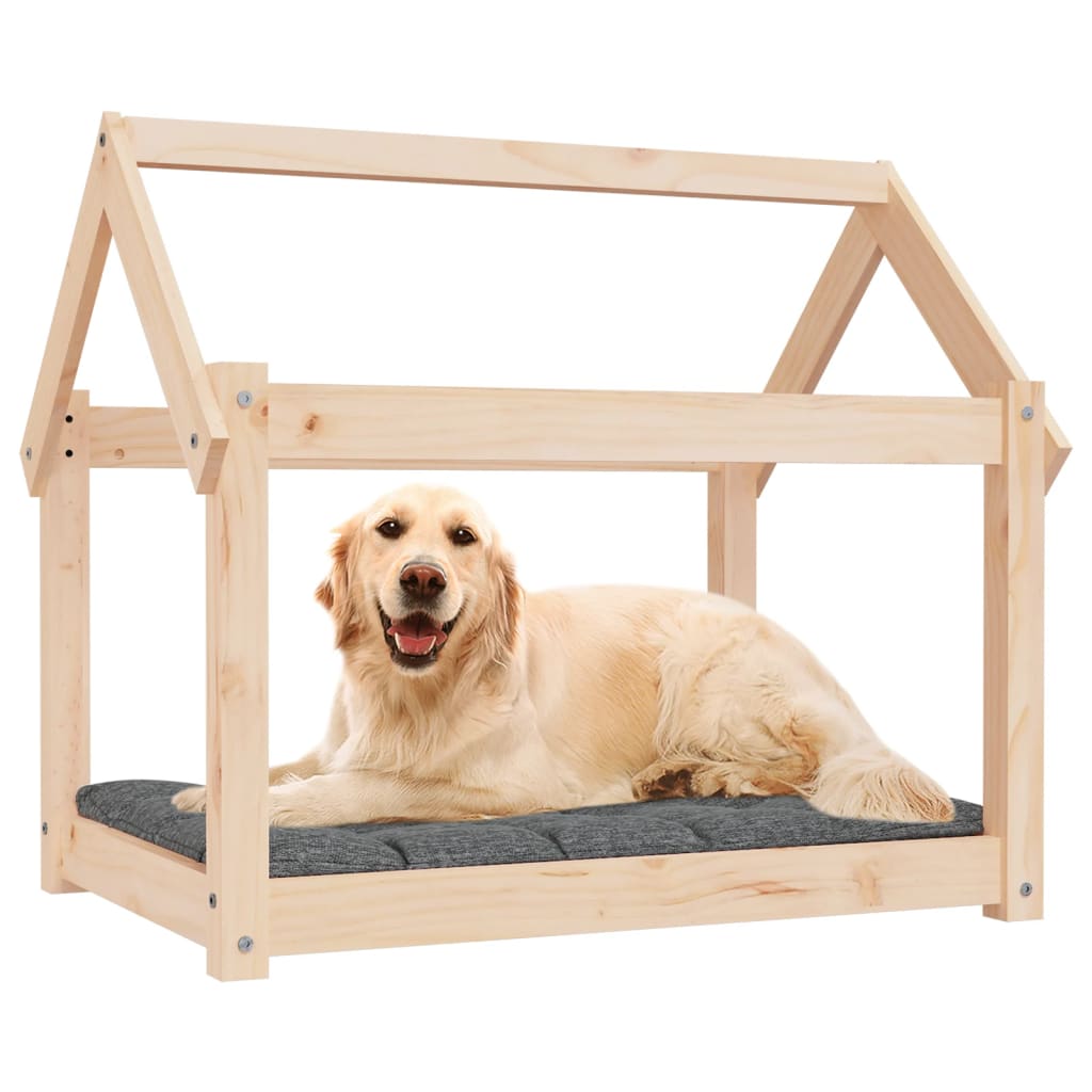 vidaXL Dog Bed 81x60x70 cm Solid Wood Pine