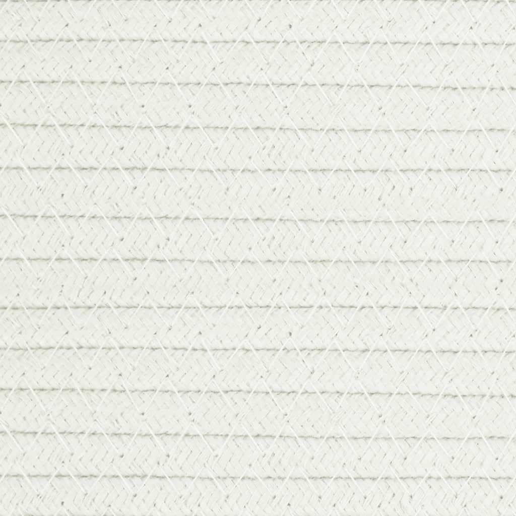 vidaXL Storage Basket Grey and White Ø43x38 cm Cotton