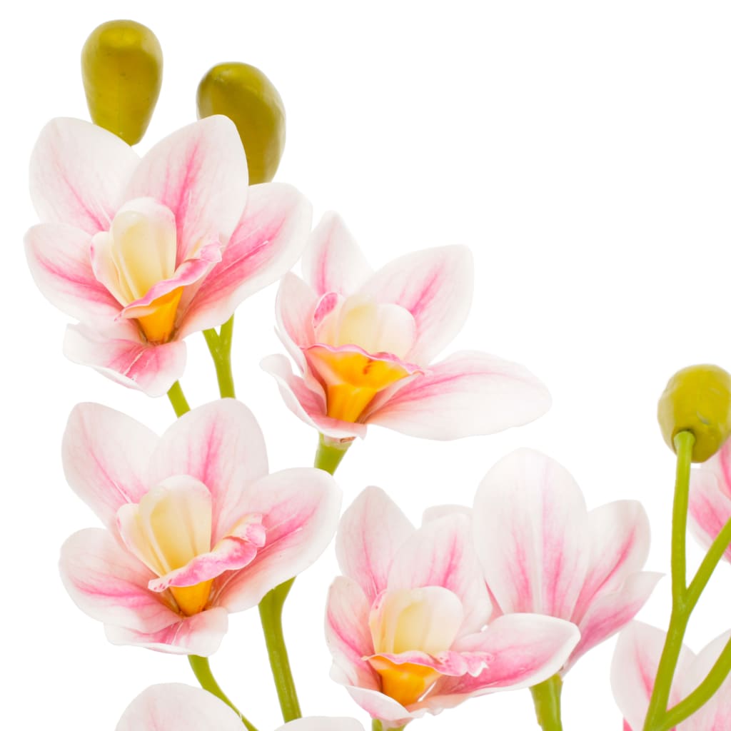 vidaXL Artificial Plant Orchid with Pot Pink 90 cm