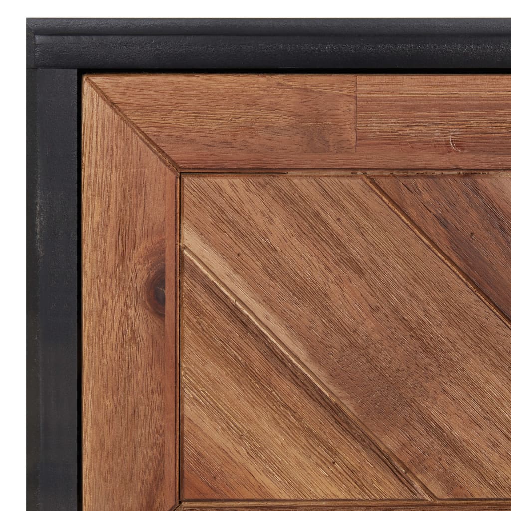 vidaXL Sideboard 90x33.5x75 cm Solid Acacia Wood and MDF