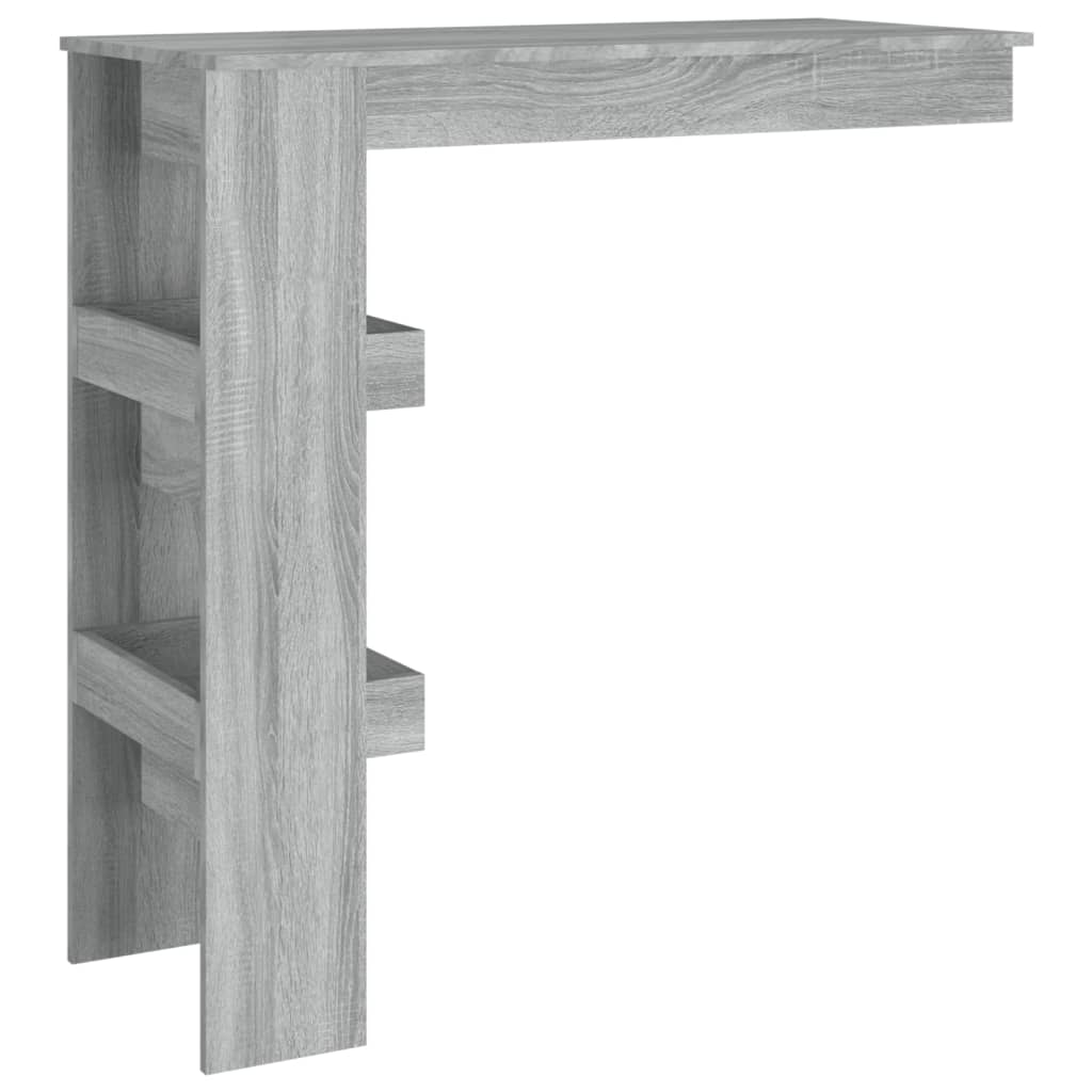 vidaXL Wall Bar Table Grey Sonoma 102x45x103.5 cm Engineered Wood