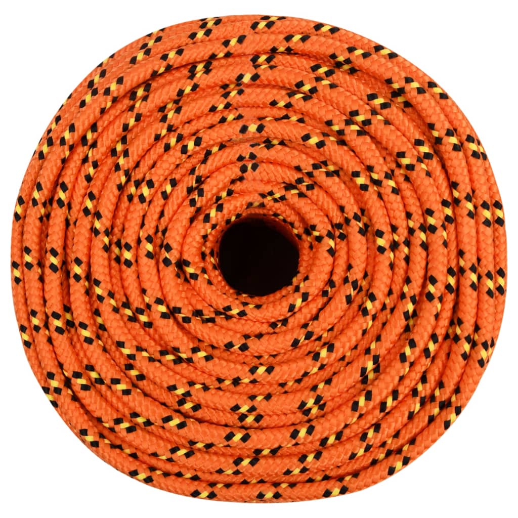 vidaXL Boat Rope Orange 6 mm 100 m Polypropylene