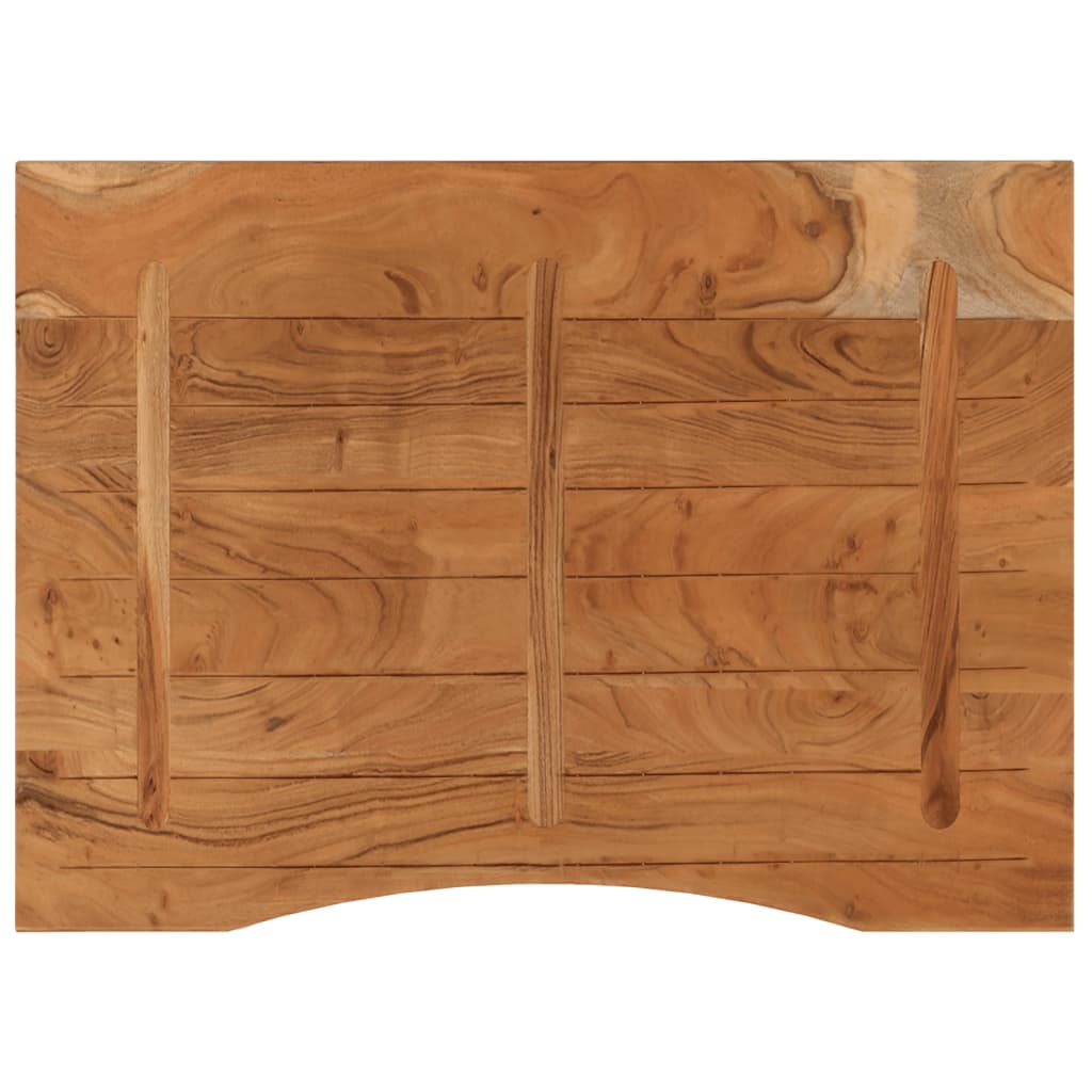 vidaXL Desk Top 100x80x2.5 cm Rectangular Solid Wood Acacia