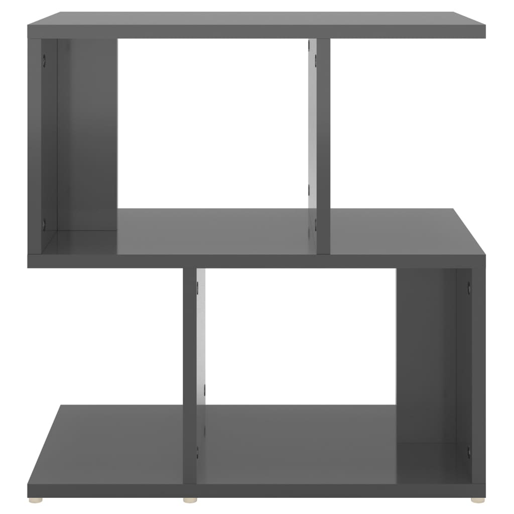 vidaXL Bedside Cabinets 2 pcs High Gloss Grey 50x30x51.5 cm Engineered Wood