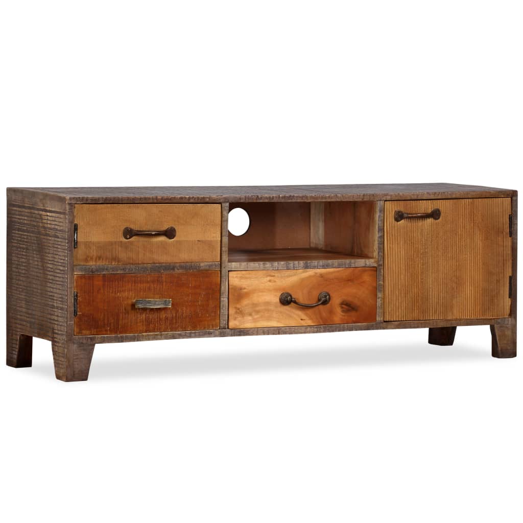 vidaXL TV Cabinet Solid Wood Vintage 118x30x40 cm