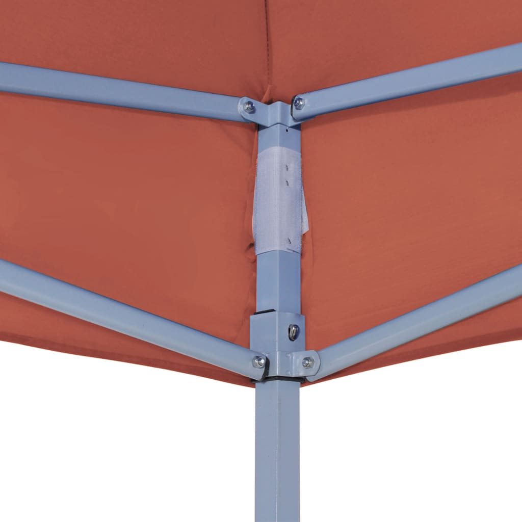 vidaXL Party Tent Roof 3x3 m Terracotta 270 g/m²