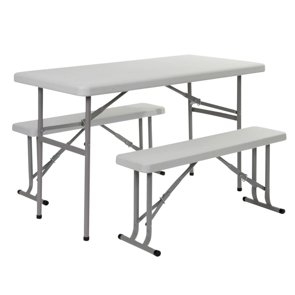 Red Mountain Folding Table Steel White 1404370