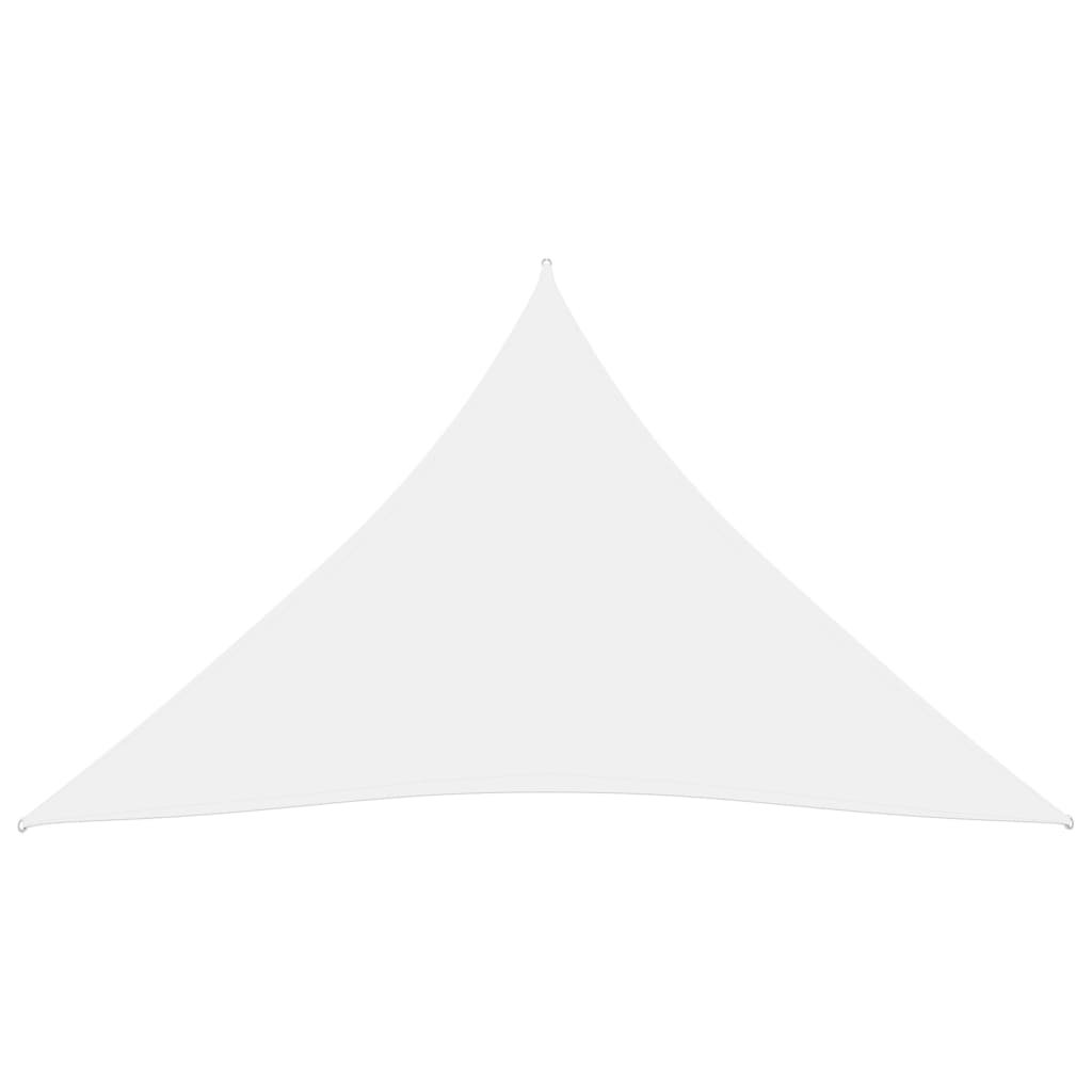 vidaXL Sunshade Sail Oxford Fabric Triangular 5x6x6 m White