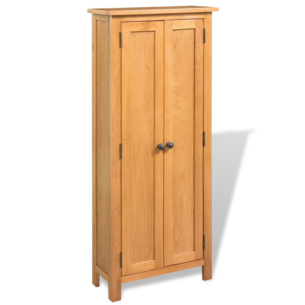 vidaXL Storage Cabinet 50x22x122 cm Solid Oak Wood
