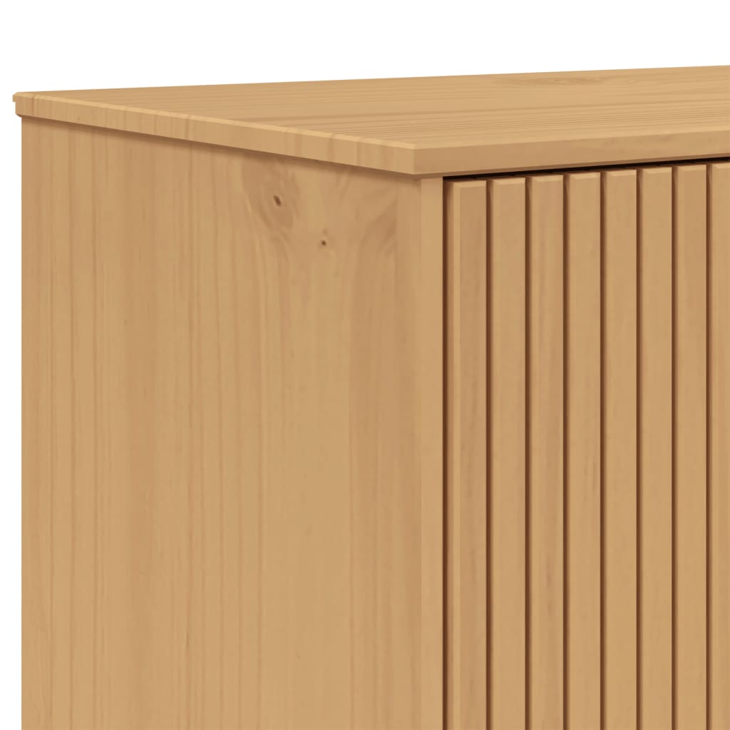 vidaXL Highboard OLDEN Brown 85x43x125 cm Solid Wood Pine