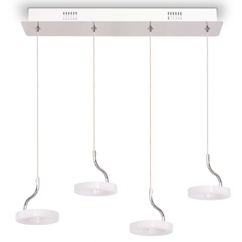 vidaXL LED Pendant Lamp with 4 Lights Warm White