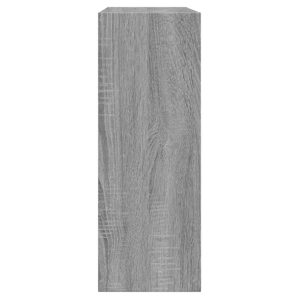 vidaXL Shoe Cabinet Grey Sonoma 60x21x57 cm Engineered Wood