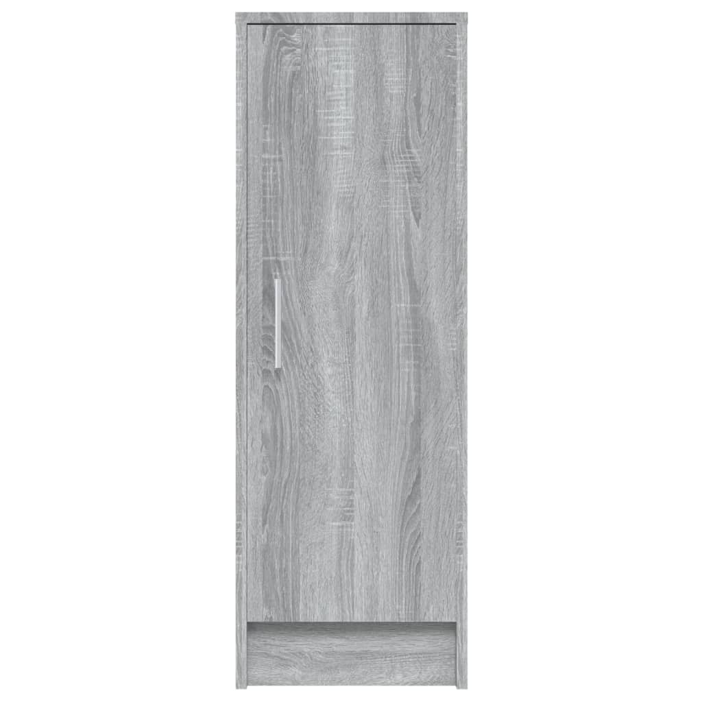 vidaXL Shoe Cabinet Grey Sonoma 32x35x92 cm Engineered Wood