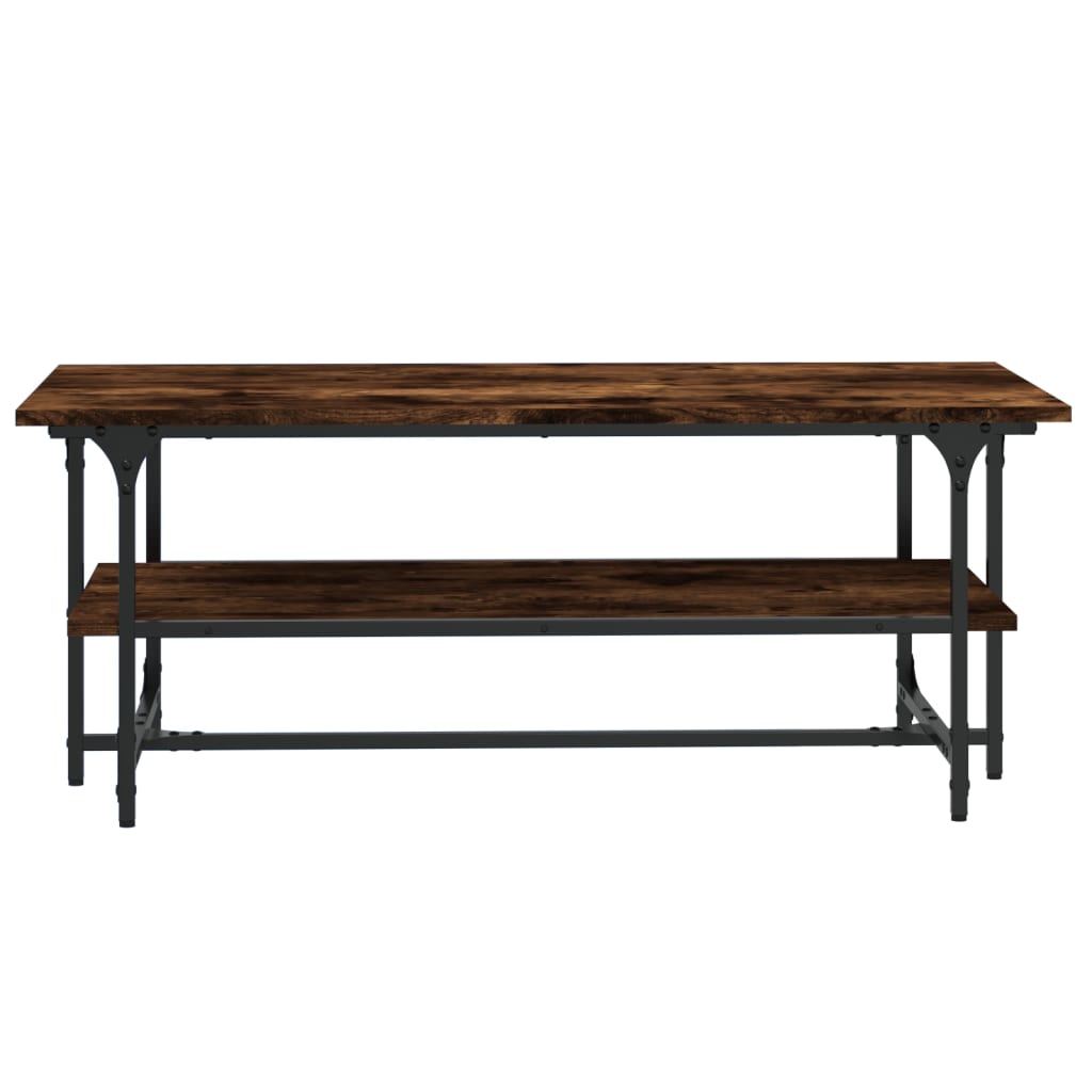 vidaXL Coffee Table Smoked Oak 100x50x40 cm Engineered Wood