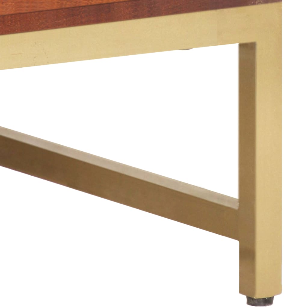 vidaXL Coffee Table Honey Brown 67x67x45 cm Solid Acacia Wood