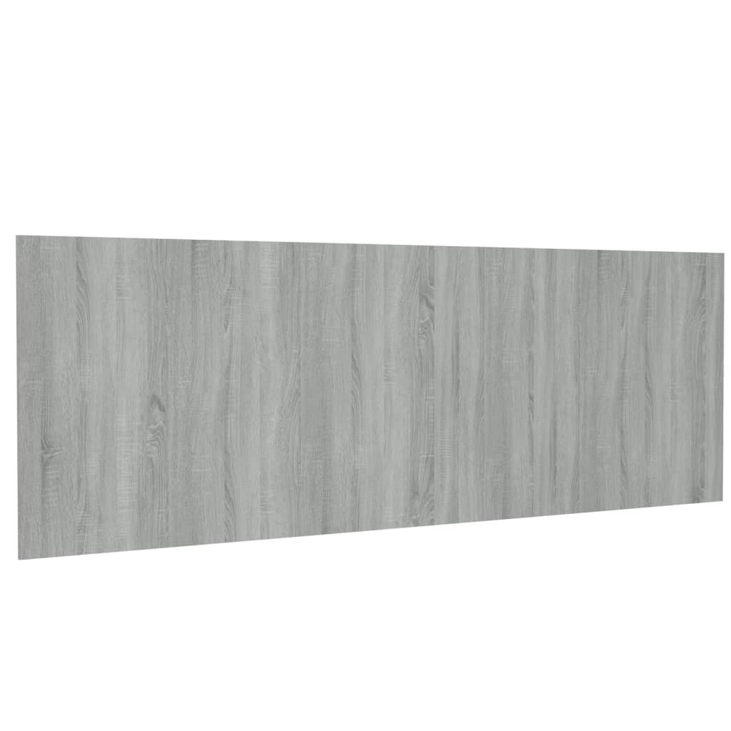 vidaXL Wall Headboard Grey Sonoma 240x1.5x80 cm Engineered Wood