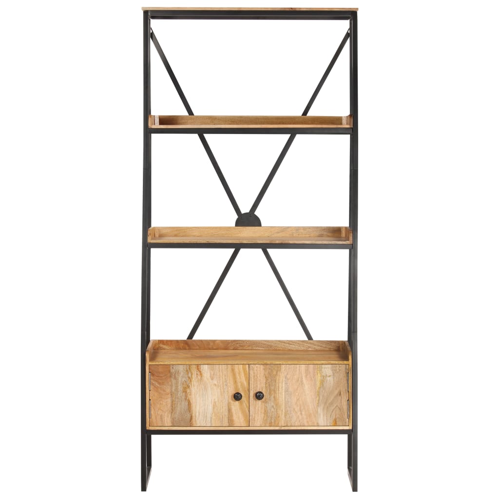 vidaXL 4-Tier Bookshelf 80x39x180 cm Solid Mango Wood
