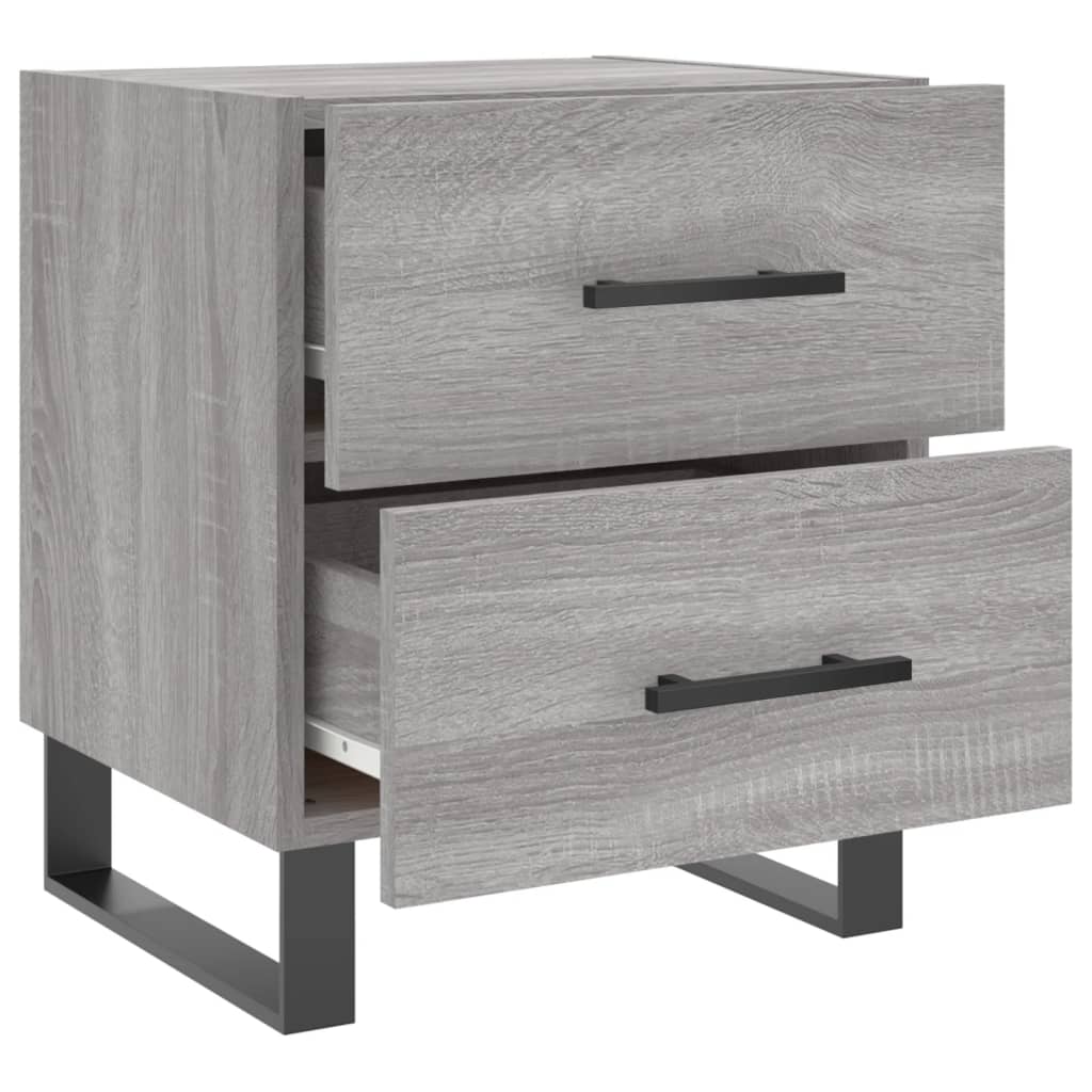 vidaXL Bedside Cabinets 2 pcs Grey Sonoma 40x35x47.5 cm Engineered Wood