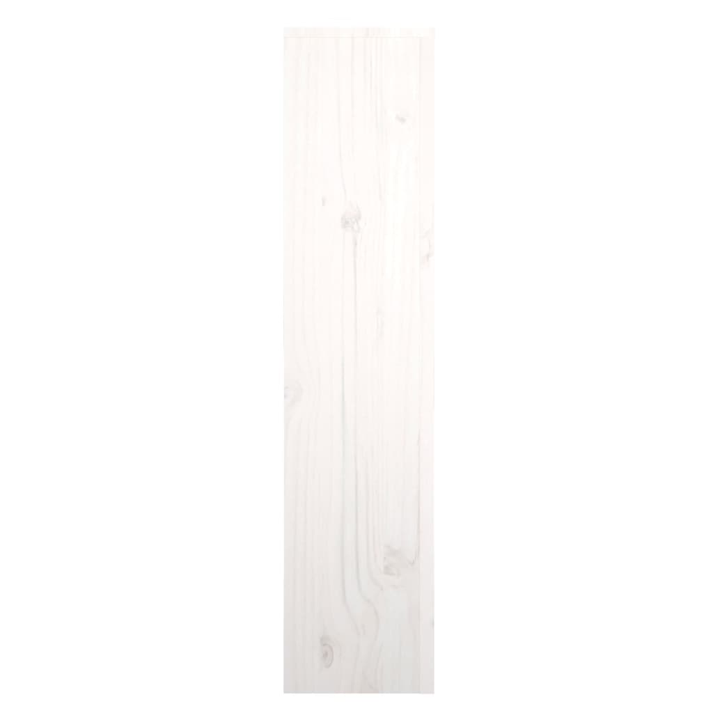 vidaXL Radiator Cover White 79.5x19x84 cm Solid Wood Pine