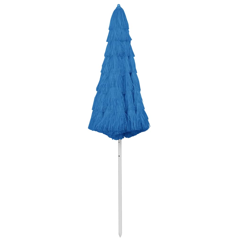 vidaXL Hawaii Beach Umbrella Blue 300 cm