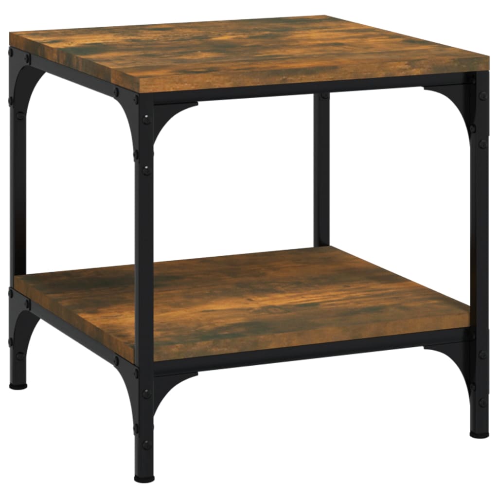 vidaXL Side Tables 2 pcs Smoked Oak 40x40x40 cm Engineered Wood