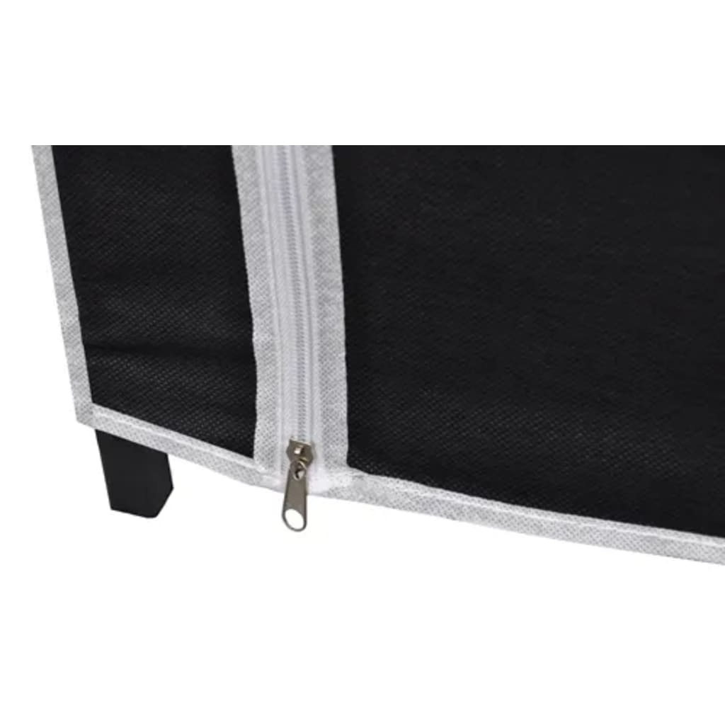 vidaXL Folding Wardrobe Black 110x45x175 cm