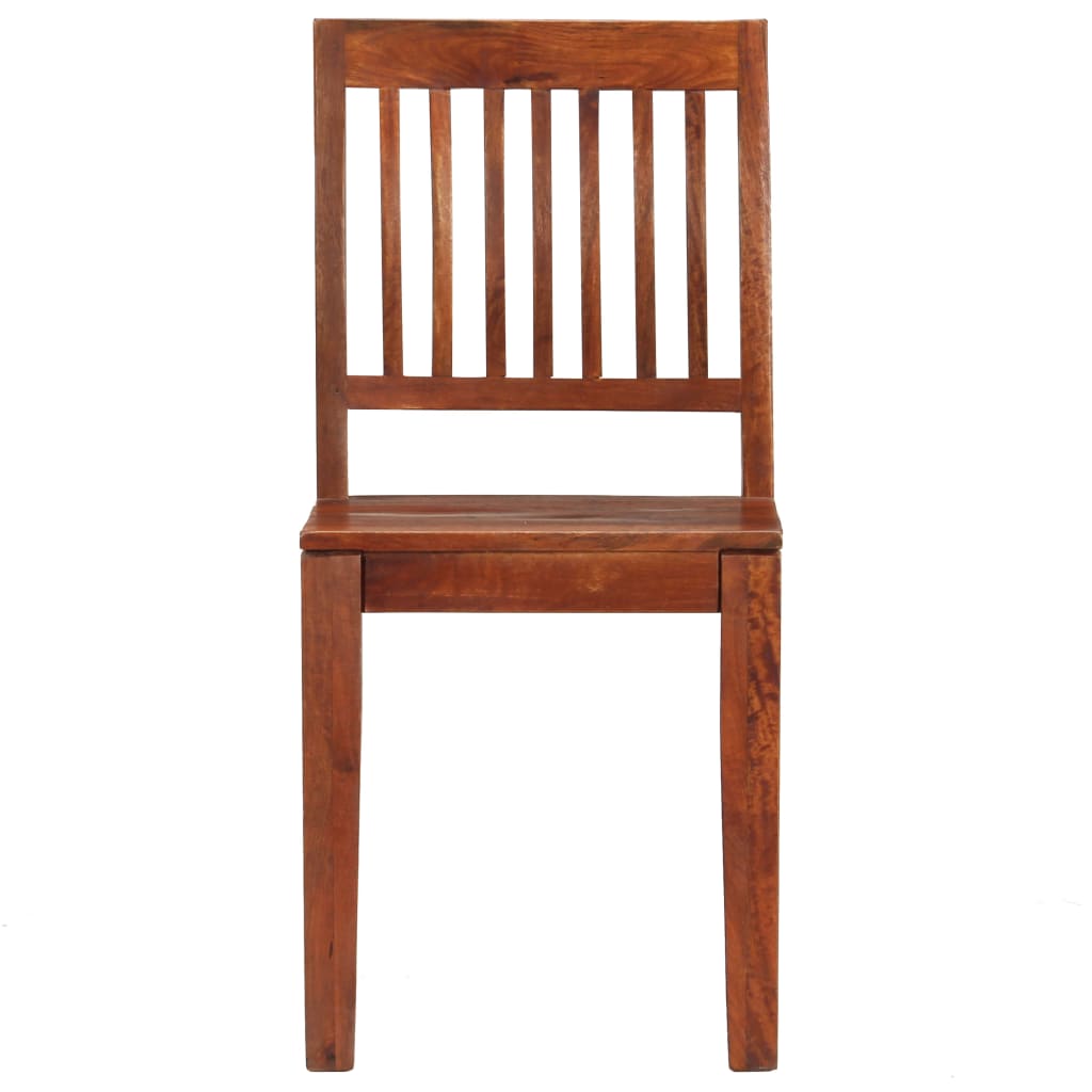 vidaXL Dining Chairs 2 pcs Solid Mango Wood