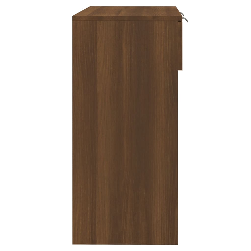 vidaXL Console Table Brown Oak 90x36x75 cm Engineered Wood