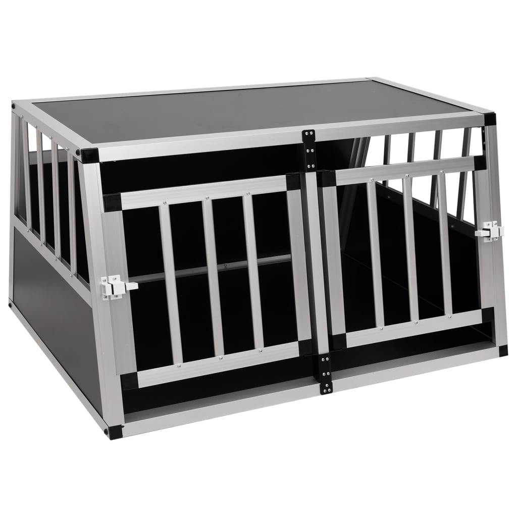 vidaXL Dog Cage with Double Door 89x69x50 cm