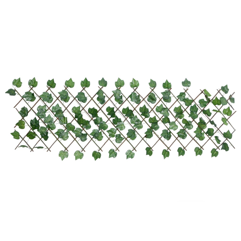 vidaXL Artificial Grape Leaf Trellis Expandable Green 5 pcs 190x60 cm