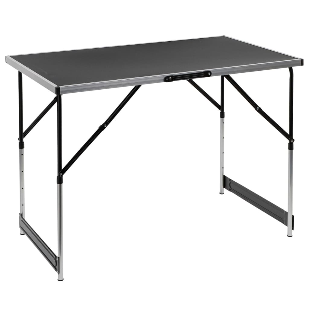 HI Folding Table 100x60x94 cm Aluminium