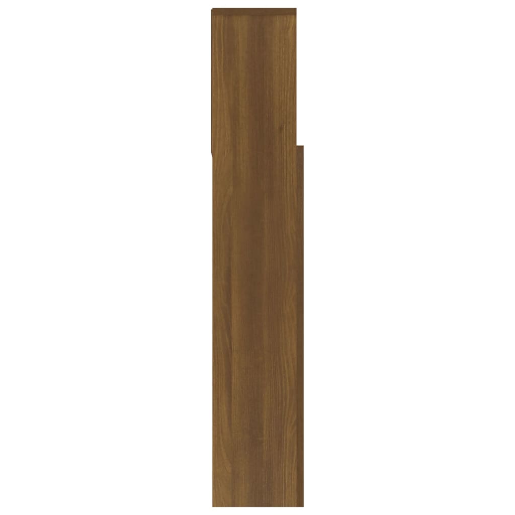 vidaXL Headboard Cabinet Brown oak 180x19x103.5 cm