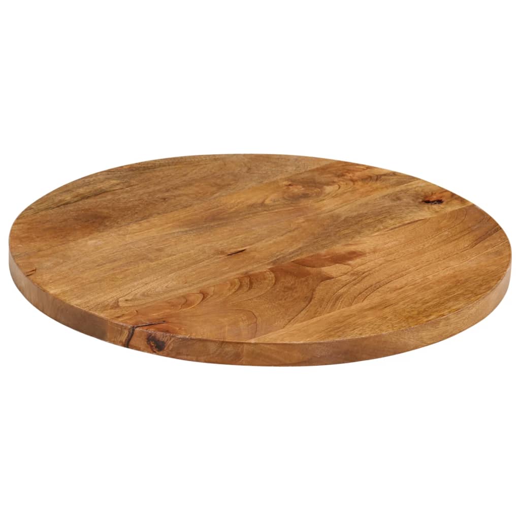 vidaXL Table Top Ø 60x2.5 cm Round Solid Wood Mango