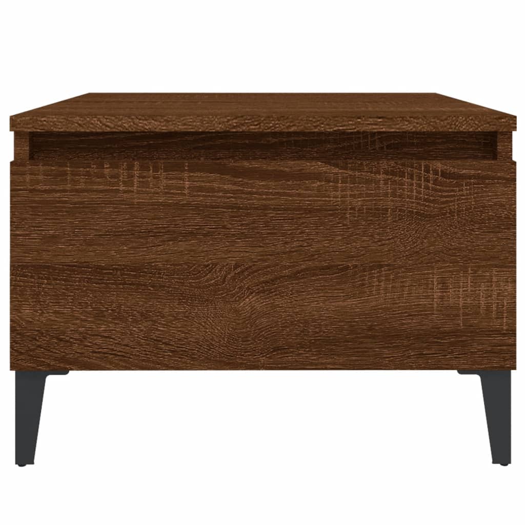 vidaXL Side Tables 2 pcs Brown Oak 50x46x35 cm Engineered Wood
