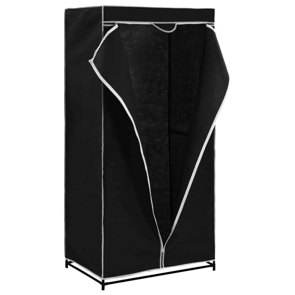 vidaXL Wardrobe Black 75x50x160 cm