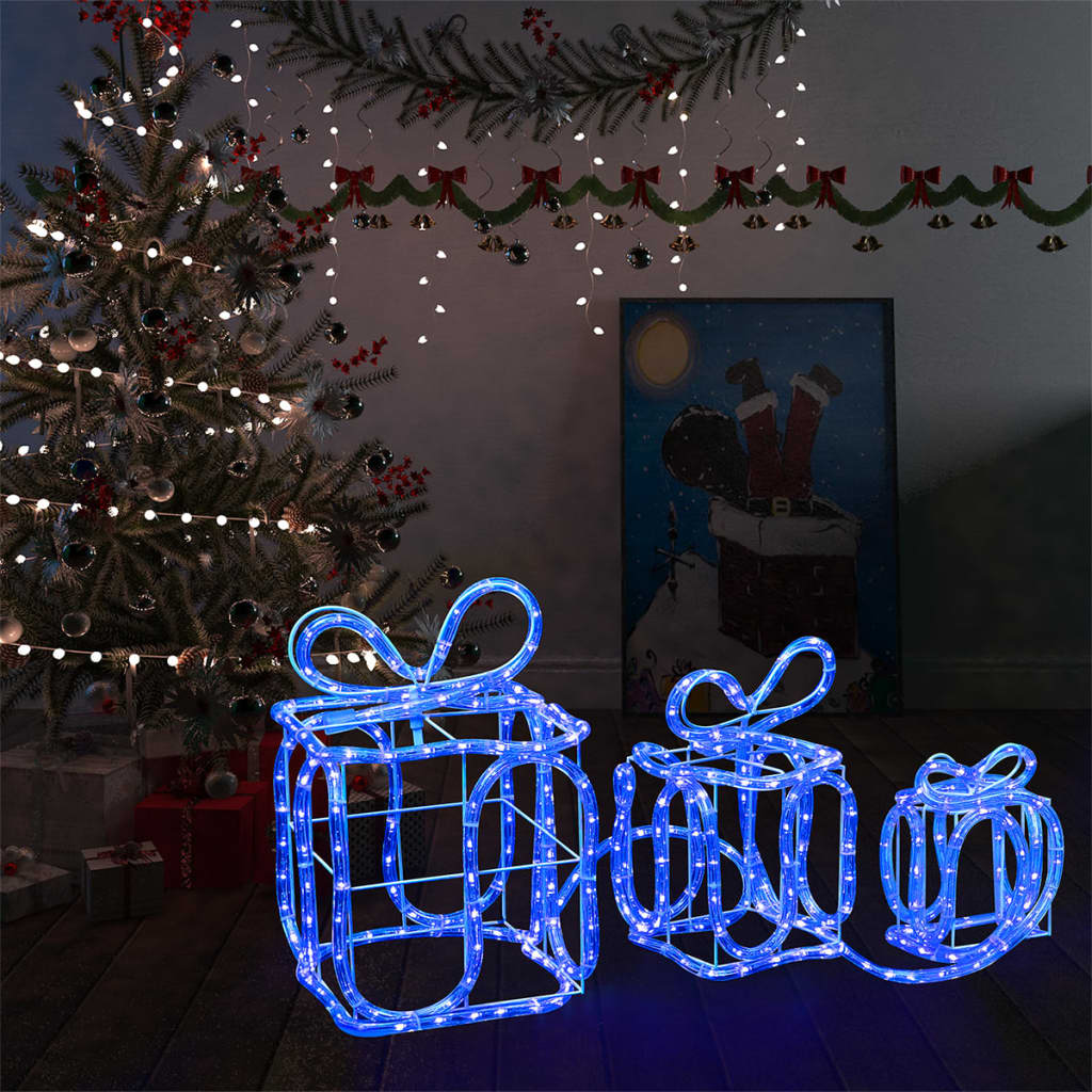 vidaXL Christmas Decoration Gift Boxes with 180 LEDs Indoor Outdoor
