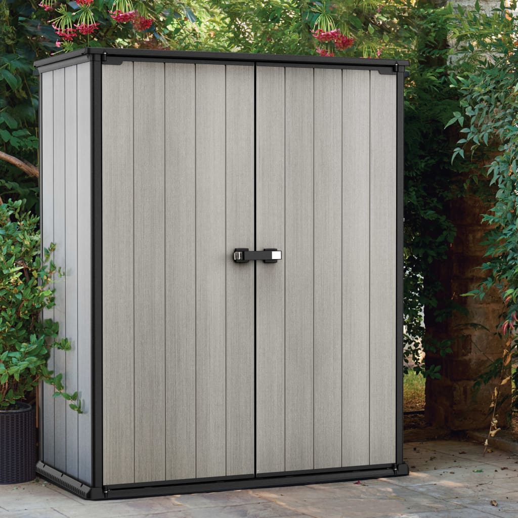 Keter Garden Storage Cabinet High-Store Plus Grey