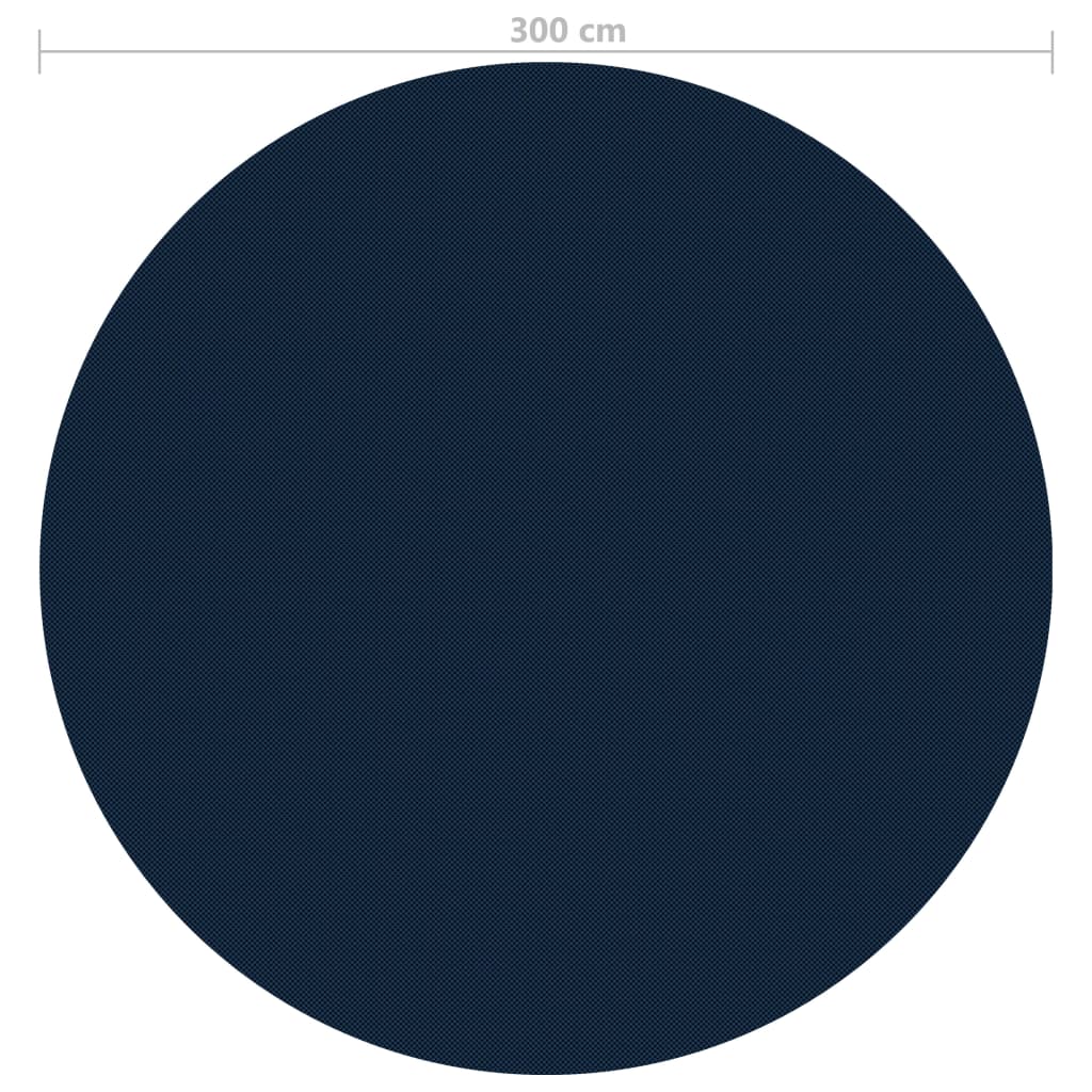 vidaXL Floating PE Solar Pool Film 300 cm Black and Blue