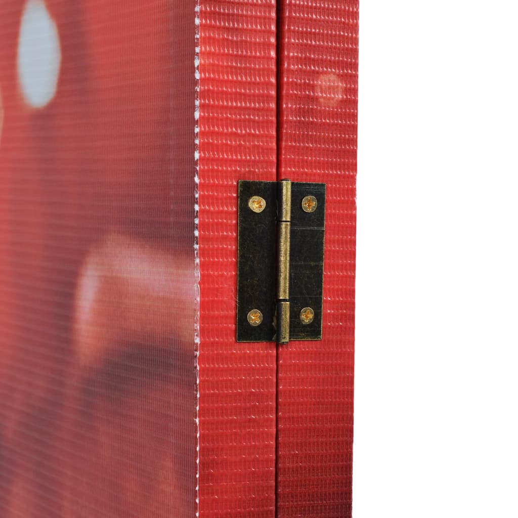 vidaXL Folding Room Divider 120x170 cm Rose Red