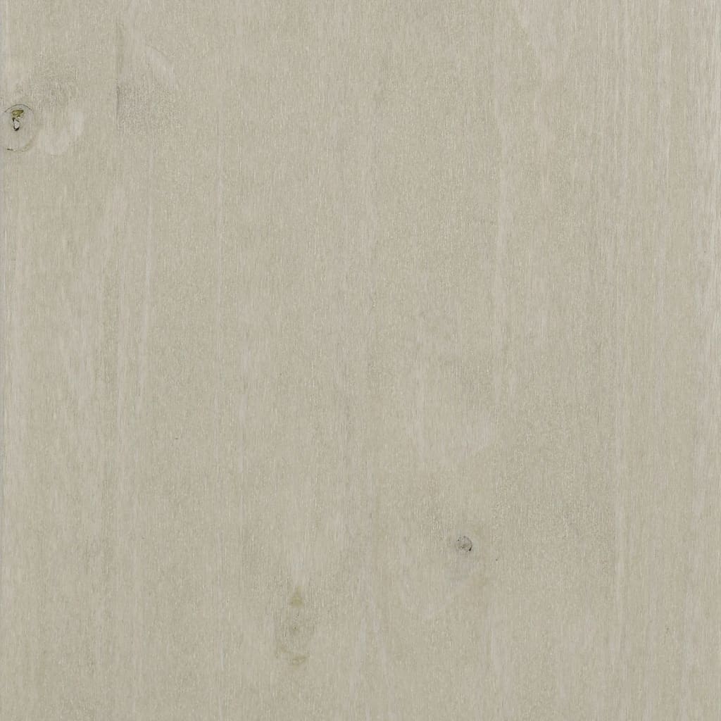vidaXL Sideboard HAMAR White 113x40x80 cm Solid Wood Pine