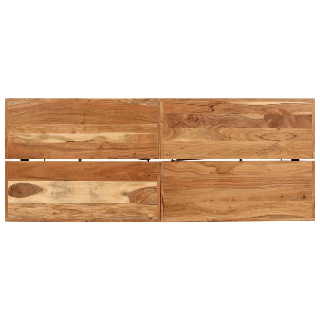 vidaXL Bar Table 180x70x107 cm Solid Wood Acacia and Iron