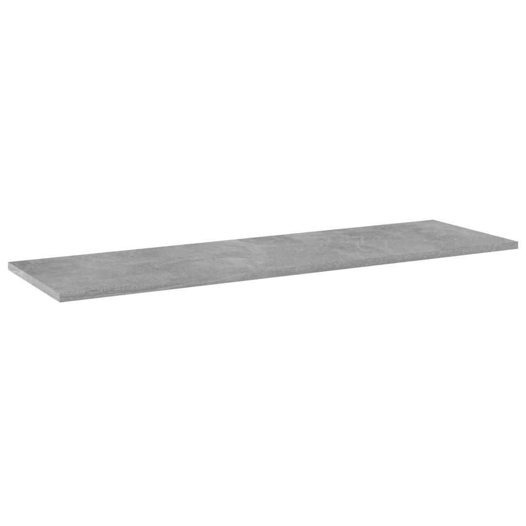 vidaXL Bookshelf Boards 4 pcs Concrete Grey 100x30x1.5 cm Engineered Wood