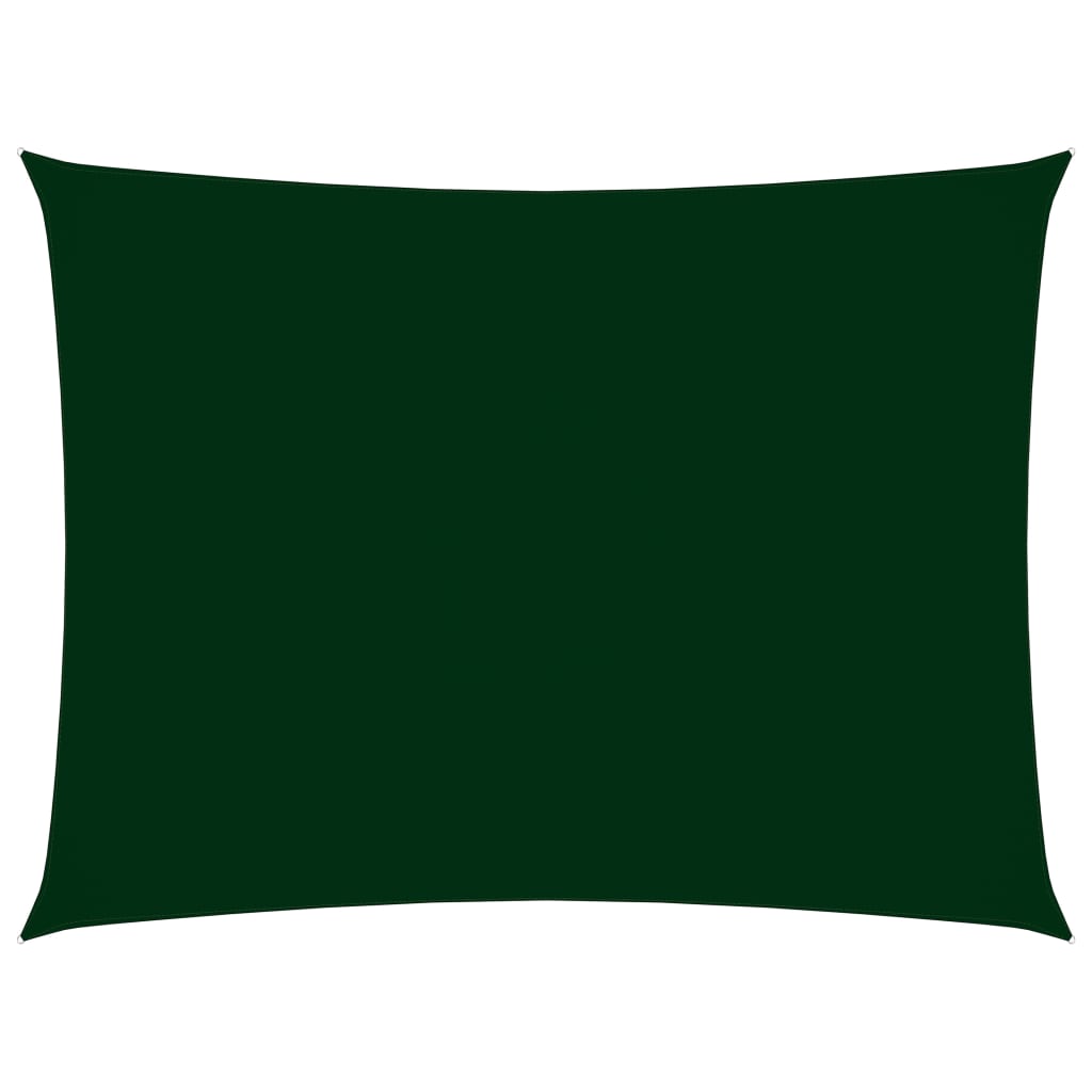 vidaXL Sunshade Sail Oxford Fabric Rectangular 4x6 m Dark Green