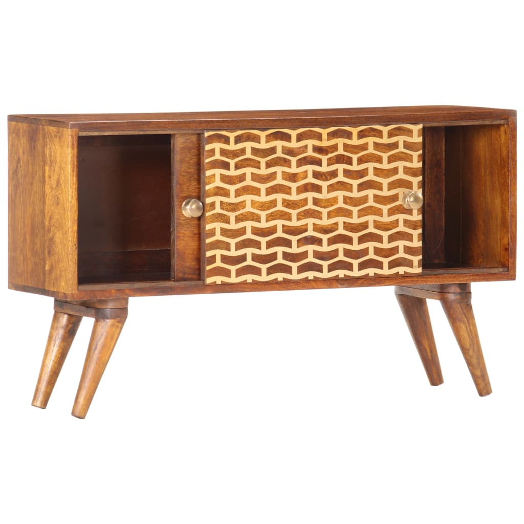 vidaXL Sideboard Honey Brown 88x24x50 cm Solid Mango Wood