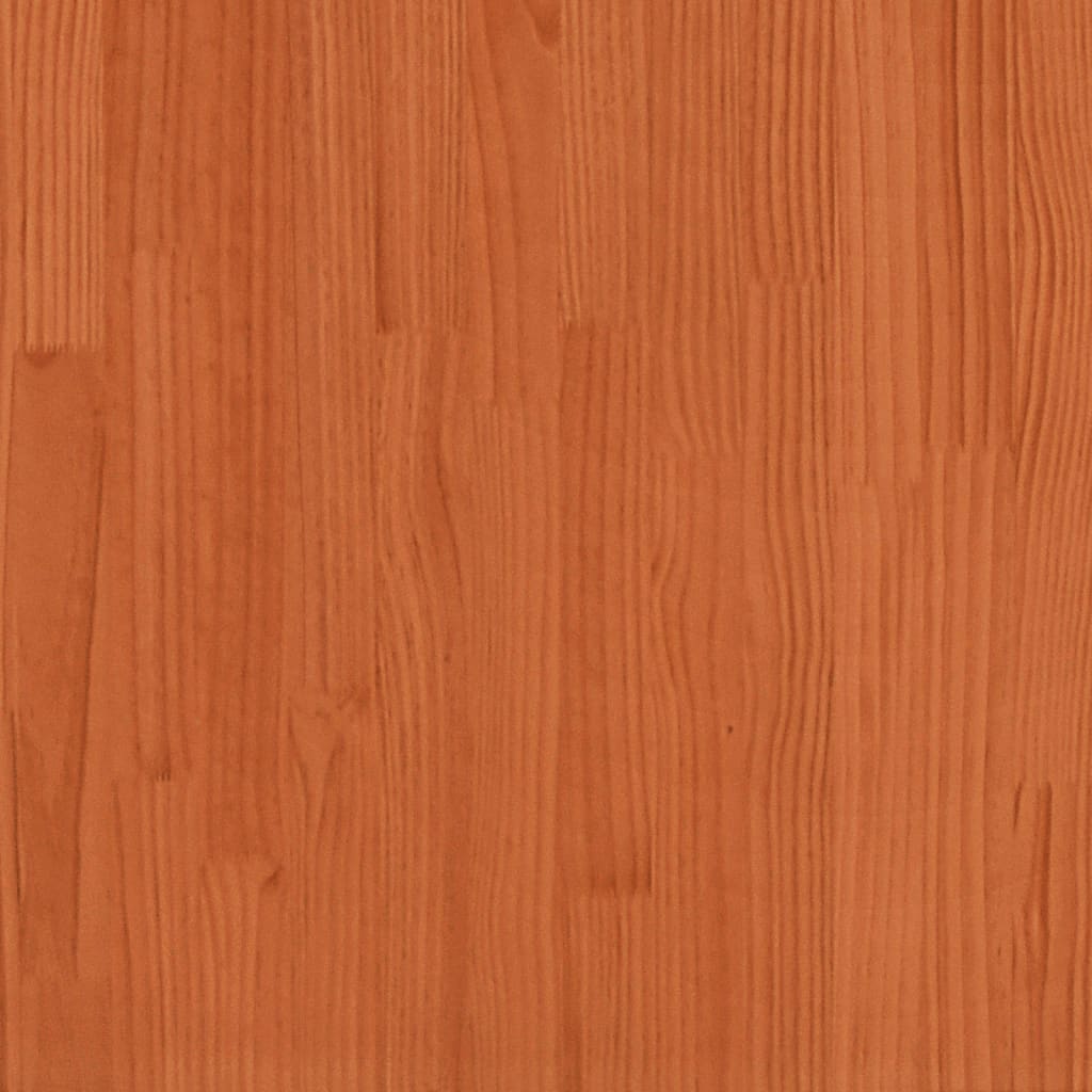 vidaXL Garden Footstool Wax Brown 62x31.5x52 cm Solid Wood Pine