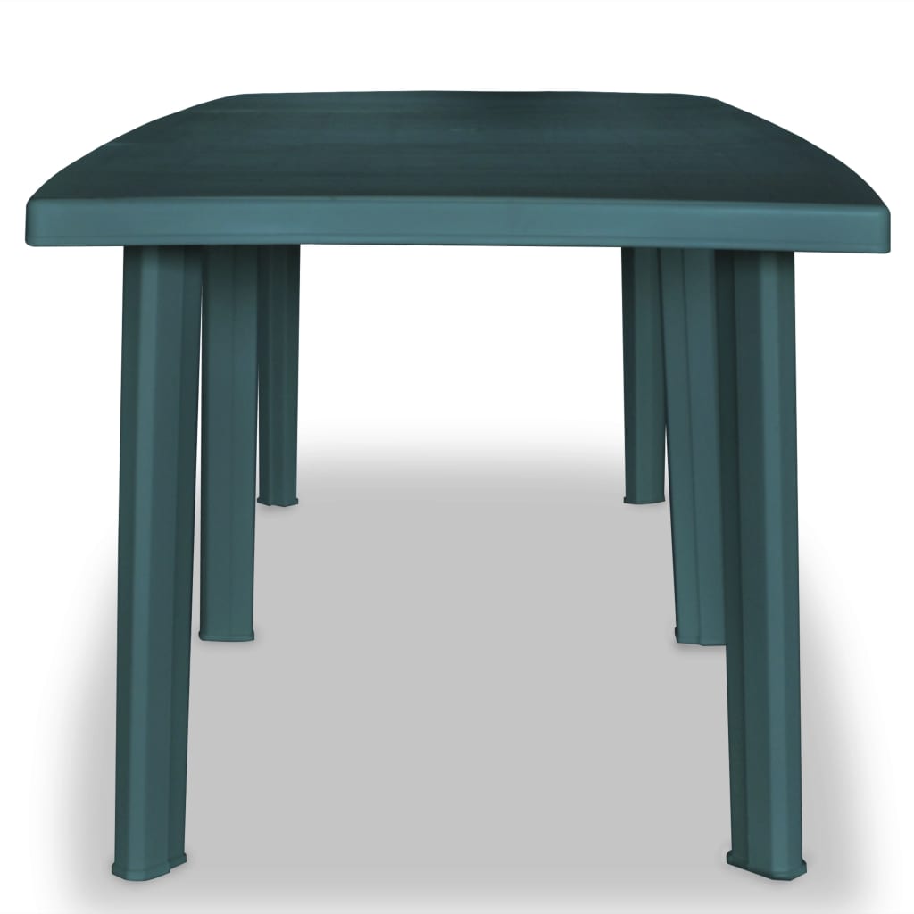 vidaXL Garden Table Green 210x96x72 cm Plastic